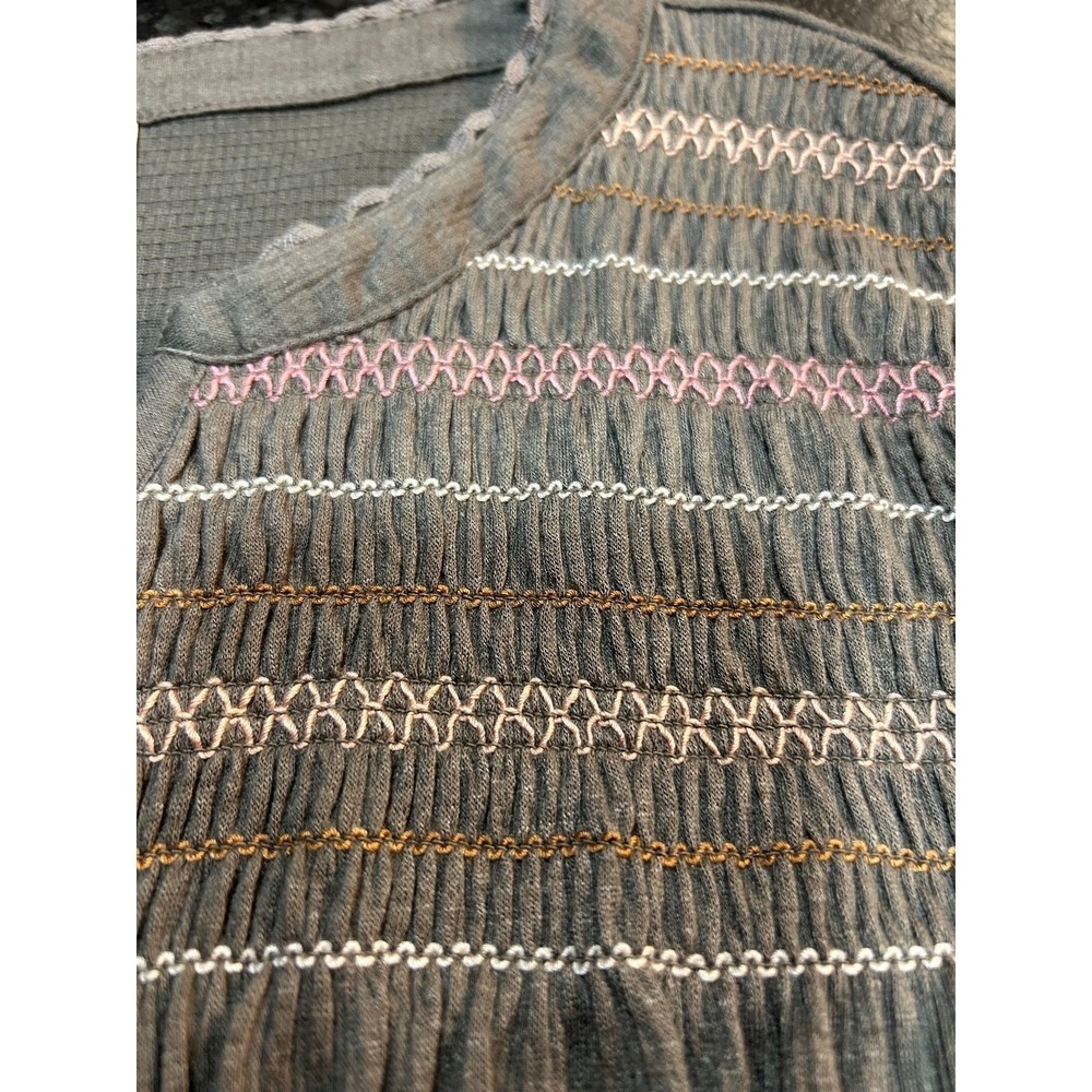 #56 Knox Rose Longsleeve Peasant Blouse With Smocking